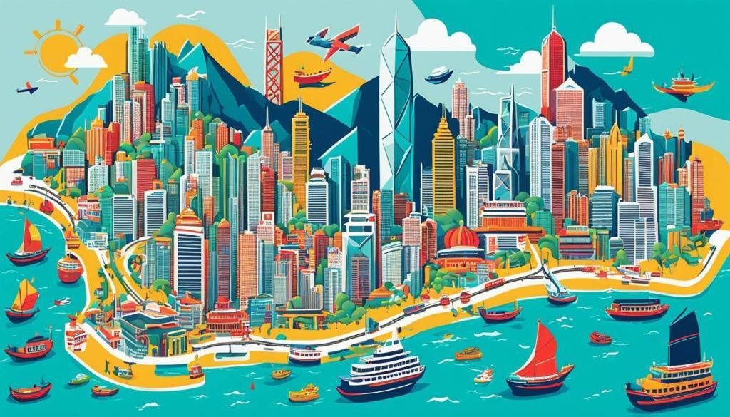 Hong Kong kaart Hong Kong kaart