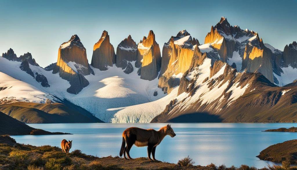 Patagonië op kaart