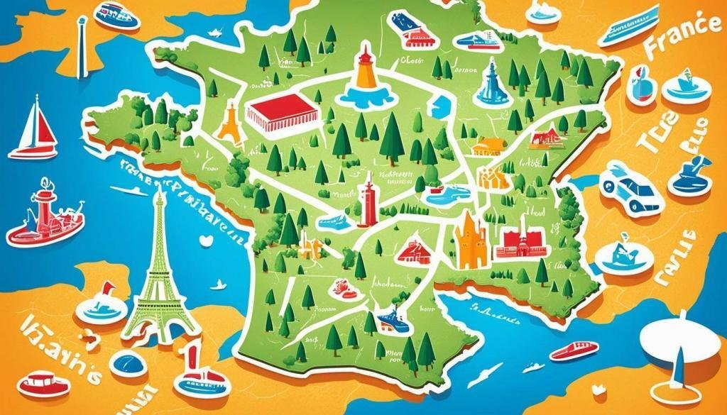 streken Frankrijk kaart streken Frankrijk kaart